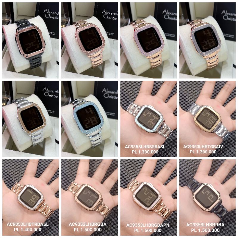 JAM TANGAN WANITA AC 9353 DIGI | ALEXANDRE CHRISTIE DIGITAL AC9353 AUTHENTIC