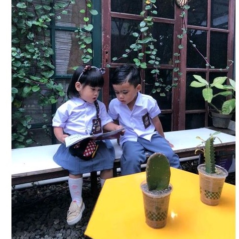 Baju Kostum Seragam Sekolah Anak Perempuan Bocil