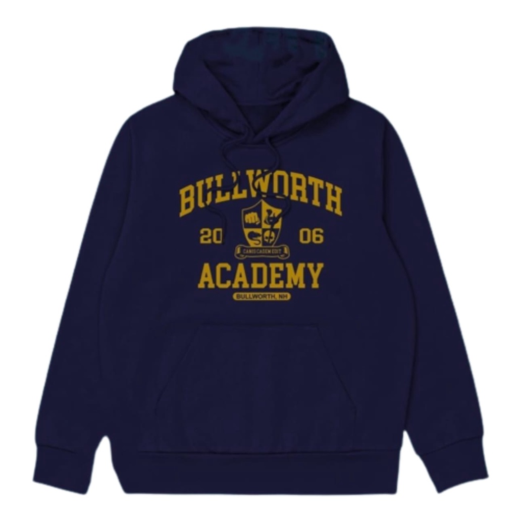 GALERI JAKET - Jaket Hoodie Bully Bullworth Academy - Sweater Hoodie Pria Bullworth Basic Hitam Premium Bahan Tebal Gramasi 280