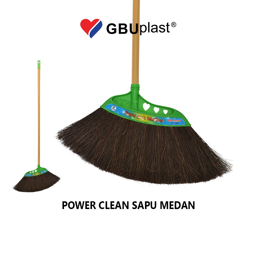 GBUplast Sapu Ijuk Lebar Power Clean Sapu Medan