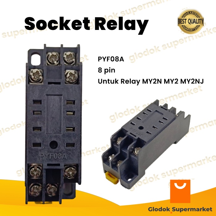 Socket Relay MY2 8 Pin Soket Riley MY2N 8p PYF08A