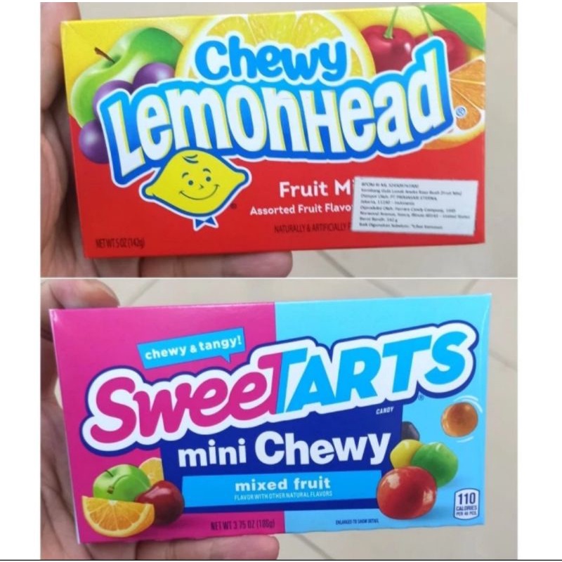 

Chewy Lemonhead Mixed Fruit Candy 142g / Chewy Sweetarts Mini Chewy Mixed Fruit 142g