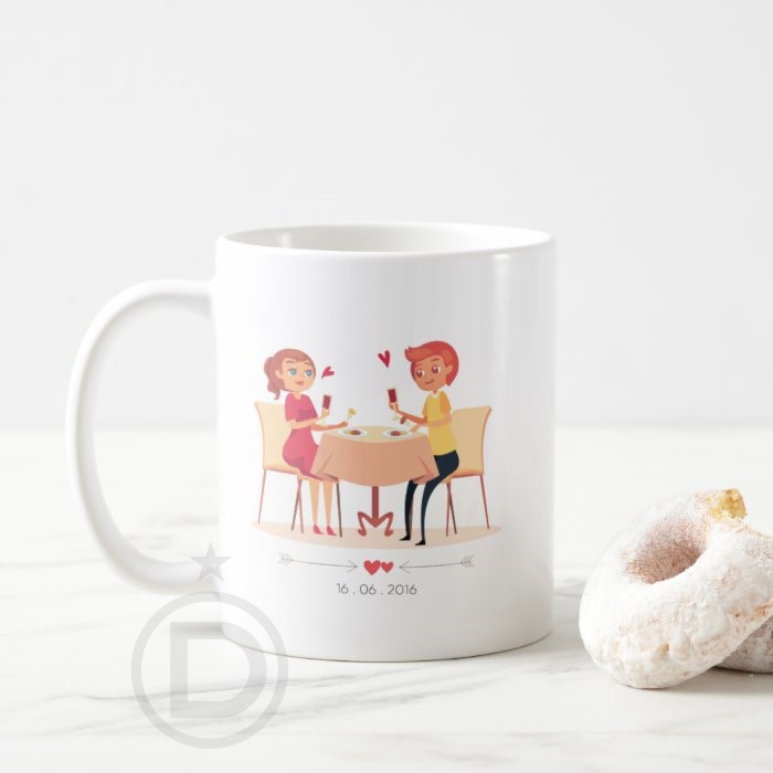 Mug Couple Papa Mama Couple Cangkir Anniversary