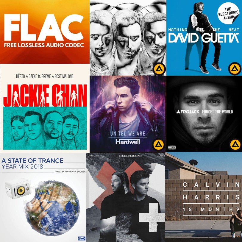 FLAC CD Audiophile 480 lagu EDM Classic Tomorrowland song Hi-res Audio