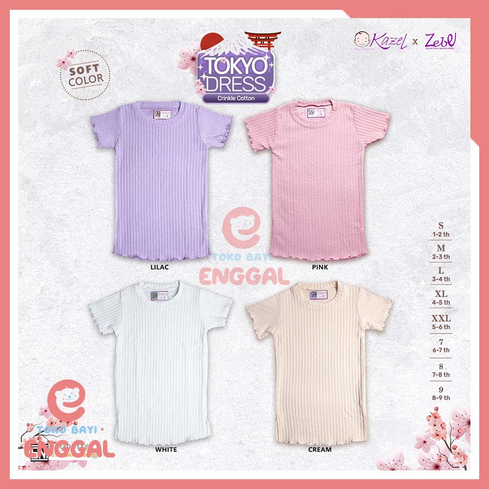 Kazel Tokyo Dress Anak Cotton 1-5 Tahun