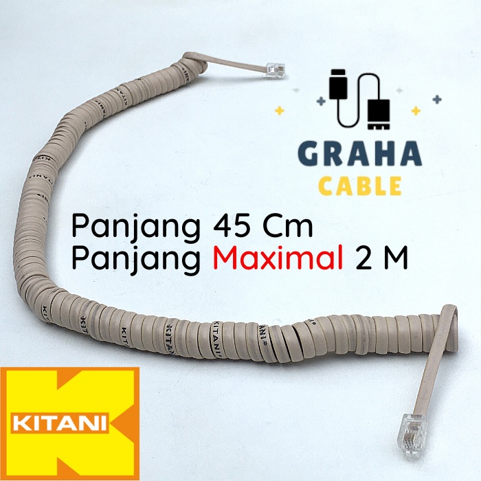 Kabel Spiral Telepon panjang