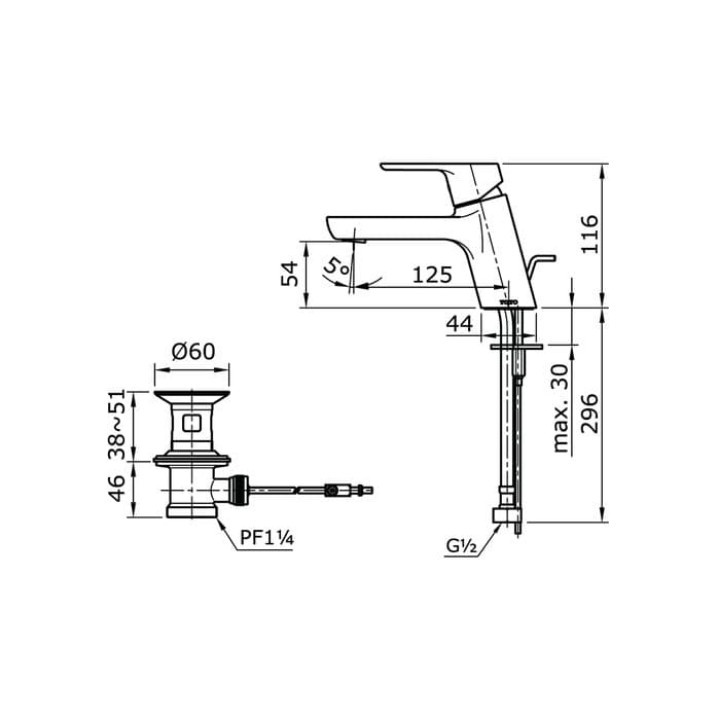 Krran Wastafel PANAS DINGIN Toto Tx 115 LU ORIGINAL