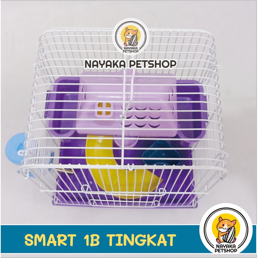 Smart Tingkat 1B Kandang Hamster Tingkat 2 Lantai Murah Rumah Besi Jeruji Hewan