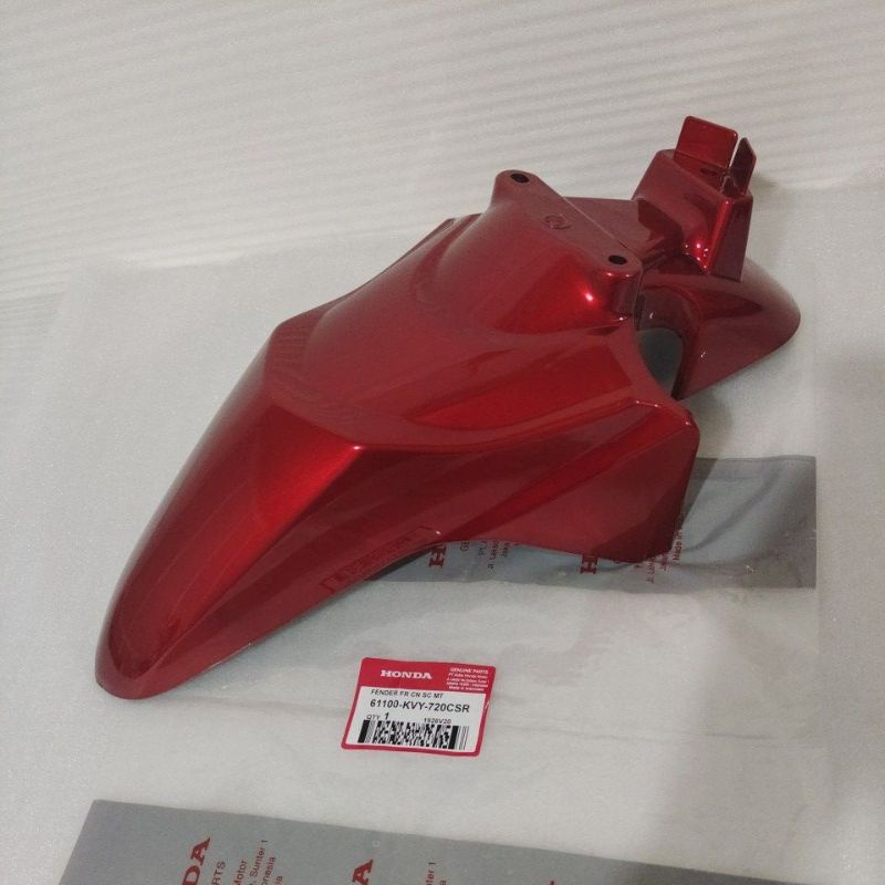 Spakbor Slebor Depan Front Fender Merah Honda Beat New karbu karburator 2008 - 2012 Original