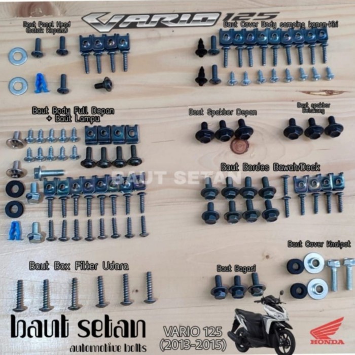 Baut full body Vario 125 old / baut full set body Vario 125 old ori
