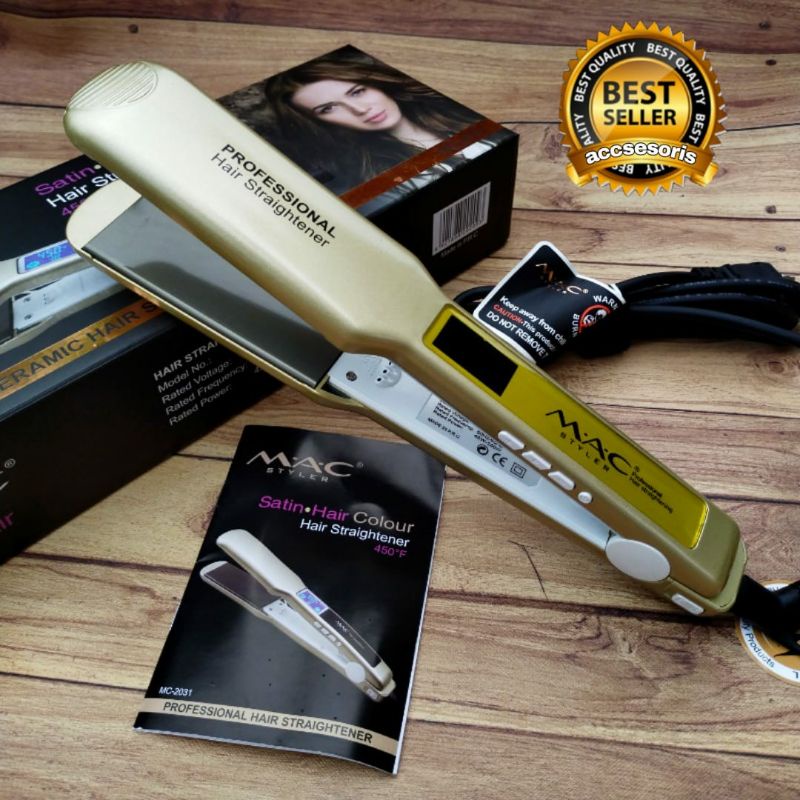 Catok Smoothing Rambut Salon Catokan suhu panas Smooth Yellow MC-2031