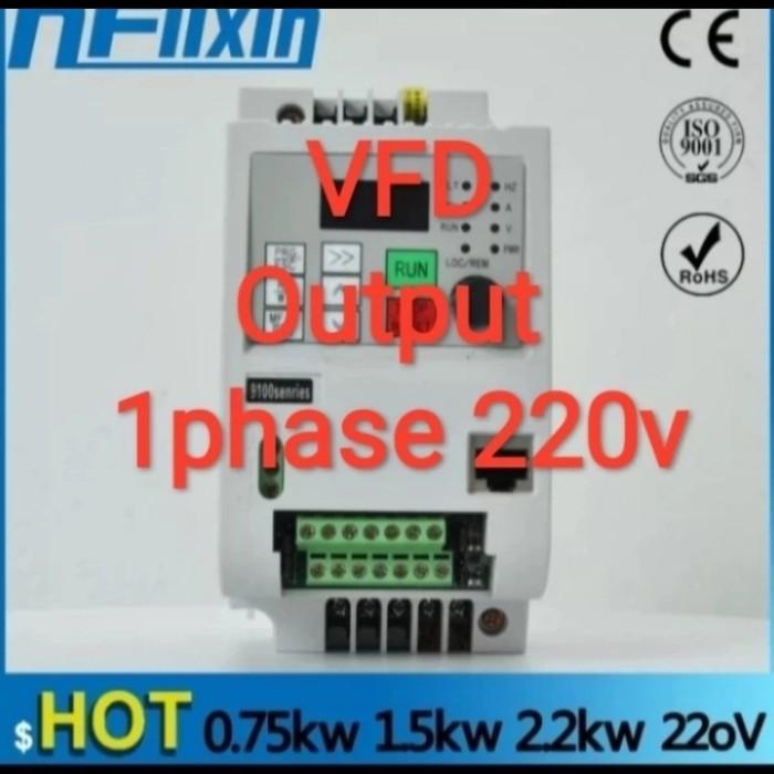 VFD Inverter 2,2Kw input 1phase 220V, output 1Phase 220V