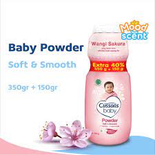 CUSSONS BABY POWDER SOFT AND SMOOTH SAKURA 500gr - Bedak Bayi