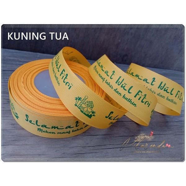 

Galb-263 : Pita Lebaran / Pita Idul Fitri Grosgrain 2,5Cm (Per Rol) 013