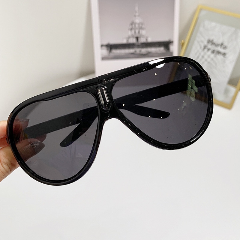 Kacamata Hitam Lipat Wanita Pria Sunglasses Anti UV Unisex Model Terbaru Kaca Mata Fashion Korea KM 12