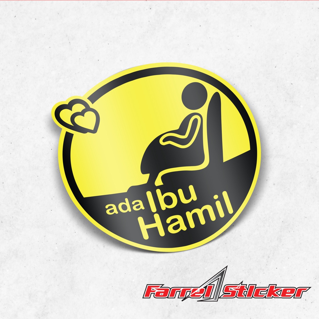 Stiker Pegemudi Ibu Hamil Sticker Ada ibu Hamil