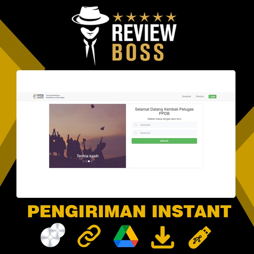 SOURCE CODE SOFTWARE PENERIMAAN PENDAFTARAN PESERA DIDIK BARU - PPDB ONLINE - PHP CODEIGNITER CI SIA