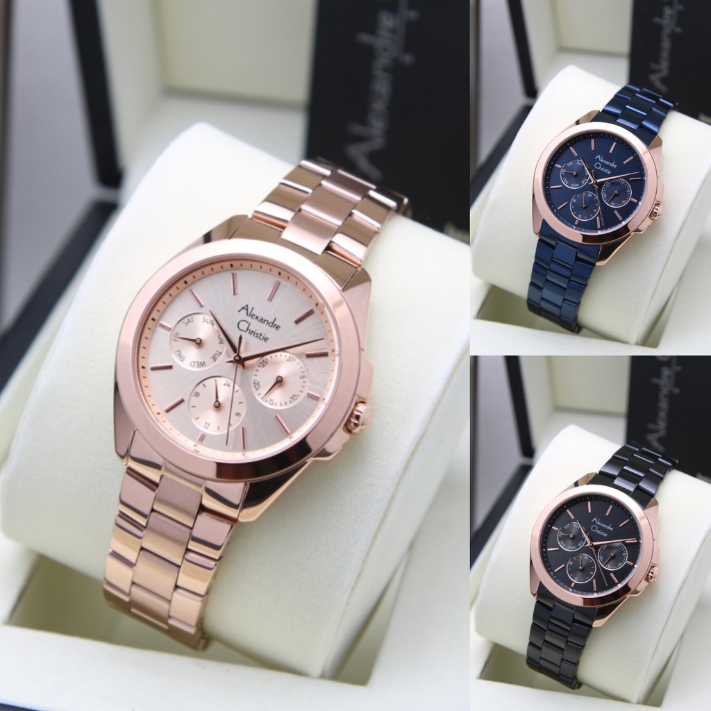 ORIGINAL Jam Tangan Wanita Alexandre Christie AC 2977 / AC2977 / 2977 Garansi Resmi 1 Tahun, Stainless