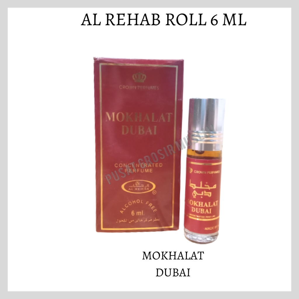 Parfum AL Rehab Mukhalat Dubai ROLL 6ML Original Asli Saudi Arabia