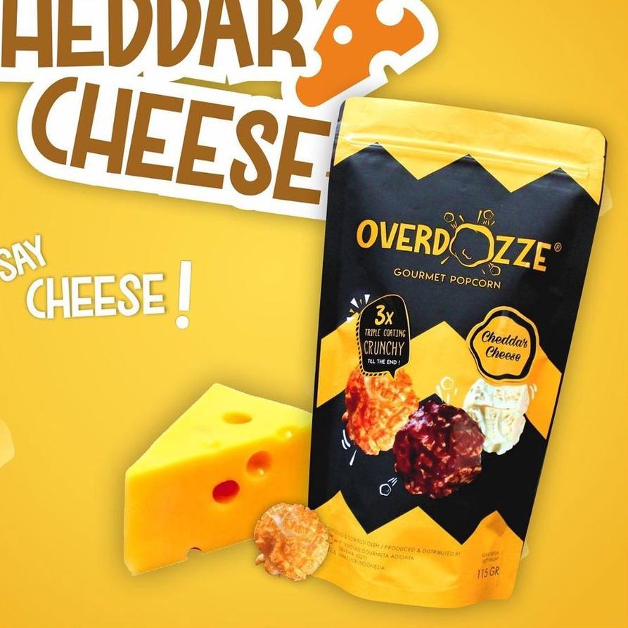 

♦ Overdozze Popcorn Cheddar Cheese Gourmet Snack Cemilan Keju Manis 115gram ✪