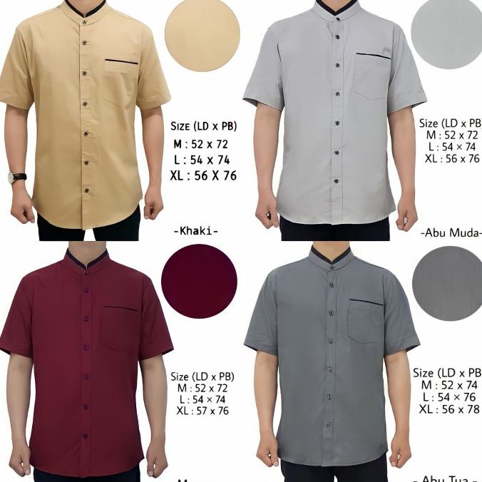 BAJU KOKO PRIA, KEMEJA KOKO PRIA | BAJU MUSLIM