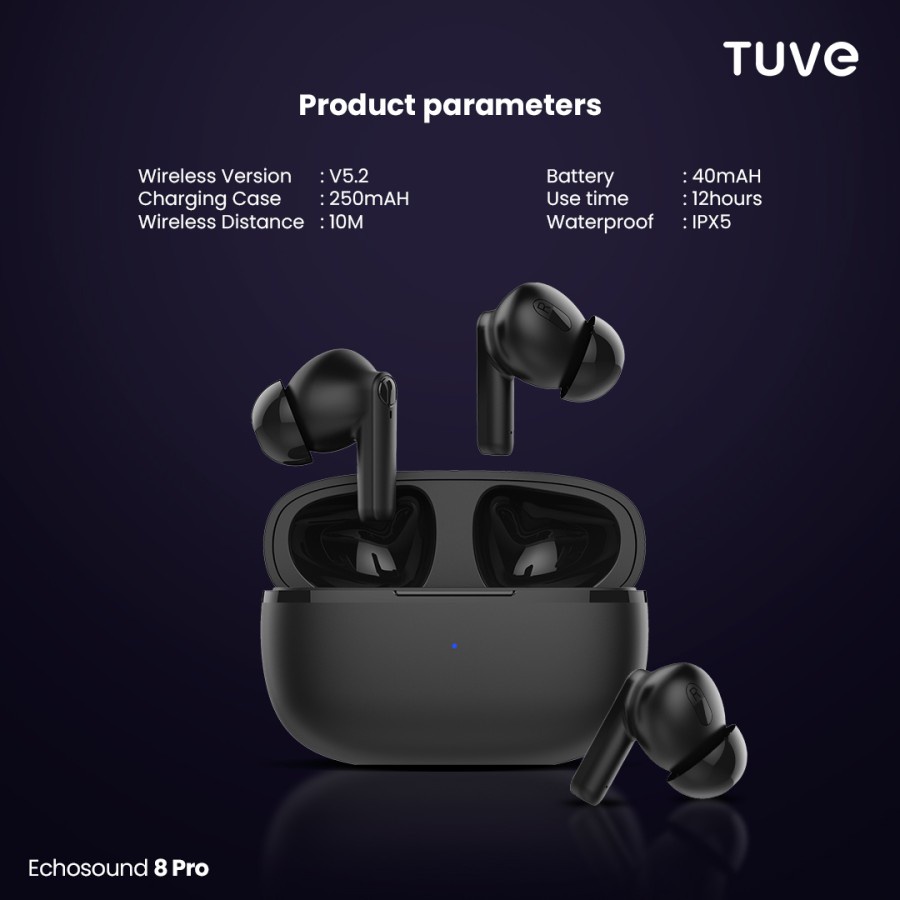 Tuve EchoSound Echo Sound 8 Pro TWS True Wireless Headset