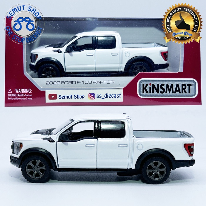 KINSMART 2022 FORD F-150 RAPTOR POLOS MINIATUR MOBIL FORD F150 1:46 TERLARIS