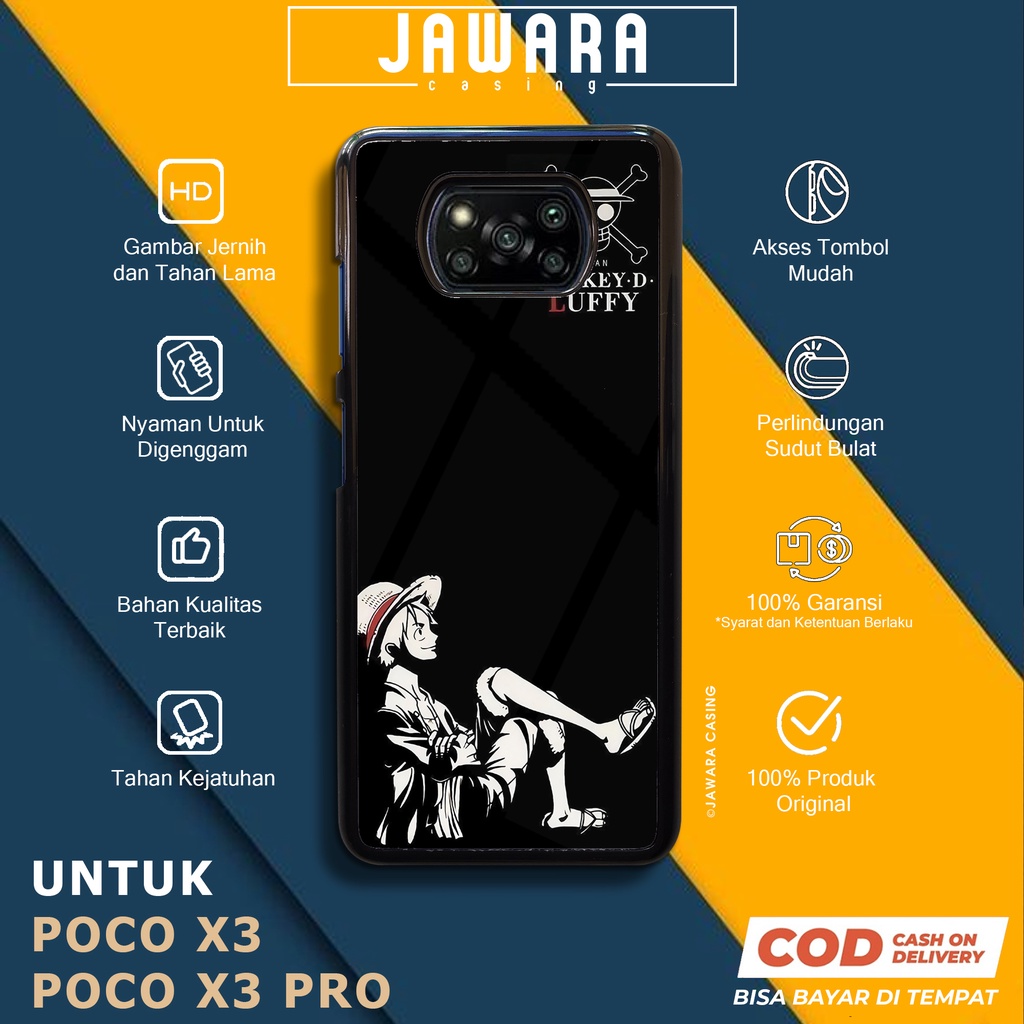 Case Poco X3 Poco X3 Pro Casing Poco X3 Poco X3 Pro Jawara Casing [OP01] Case Glossy Case Aesthetic 