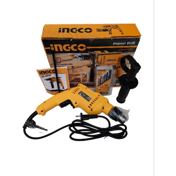 BOR LISTRIK INGCO 13MM 680WATT IMPACT DRILL BONUS 8PCS BATA BOR INGCO