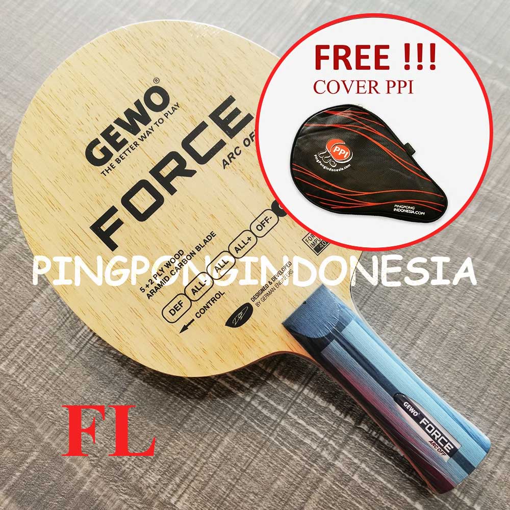 Gewo Force ARC OFF - Kayu Pingpong Blade Tenis Meja Bet Bat Offensive