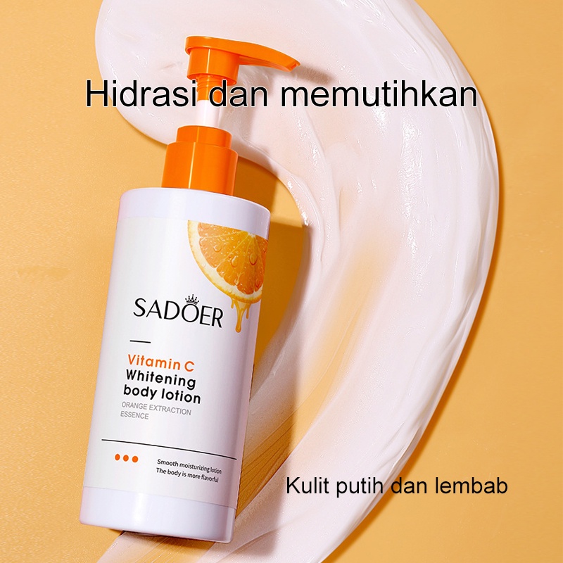 VitaminC Whitening body lotion Pemutih badan Whitening shower gel 250ml Sabun Mandi Cair Mencerahkan Kulit Melembabkan kulit Brightening body wash