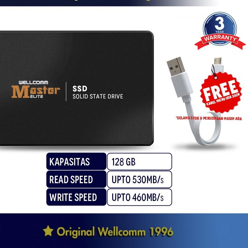 ♣ Wellcomm ELITE SSD 128 GB SATA III 2.5" / SSD Murah / SSD 128GB ۞