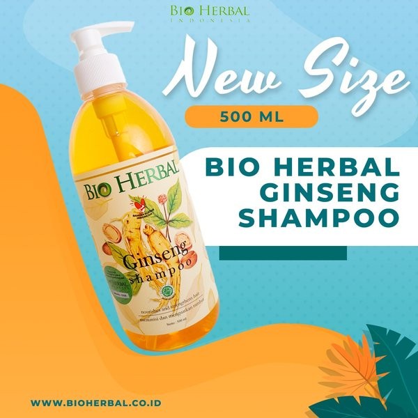 ✨ AKU MURAH ✨ BIO HERBAL SHAMP0O GINSENG 500ML NEW SIZE