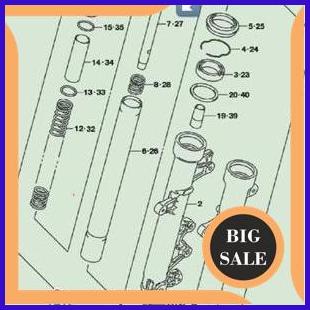 perkakas Set Suling Shock-Cylinder Suzuki GSX 150 Original SGP 140ZZ3