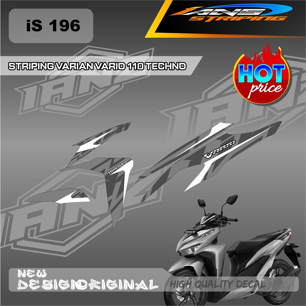 STIKER SEMI FULL BODY VARIO 110 125 &amp; 150 CUSTOM VARIAN WARNA SIMPEL / STIKER DECAL VARIO TECHNO 110 / STIKER KERETA VARIO IS196