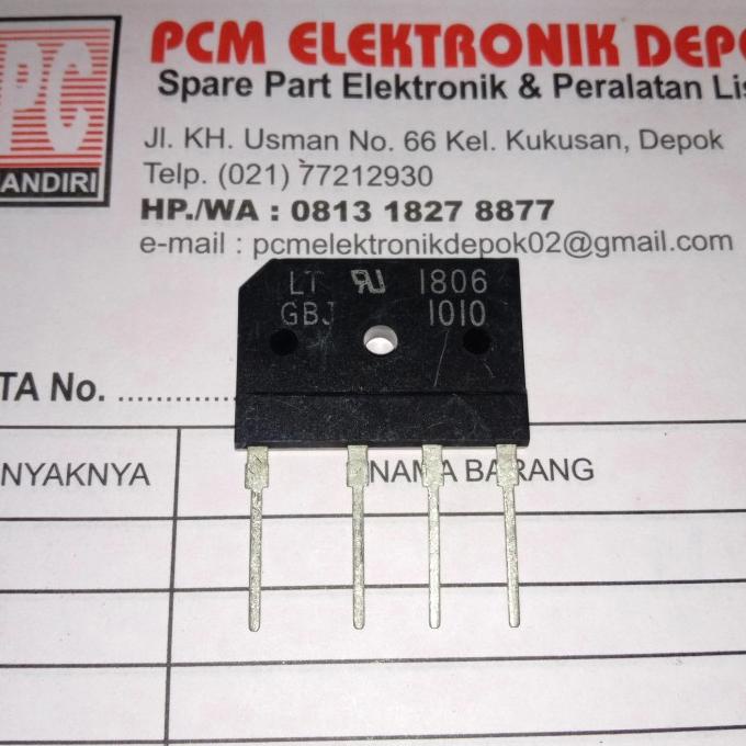 Dioda 10A 1000V Kbpc 1010 Diode 10Ampere pcmelektrob9090 Kualitas Baik
