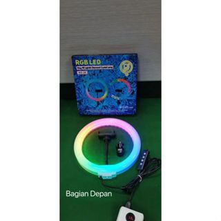 Paket Komplit Ringlight Rainbow 26cm + Tripod 2,1 Meter