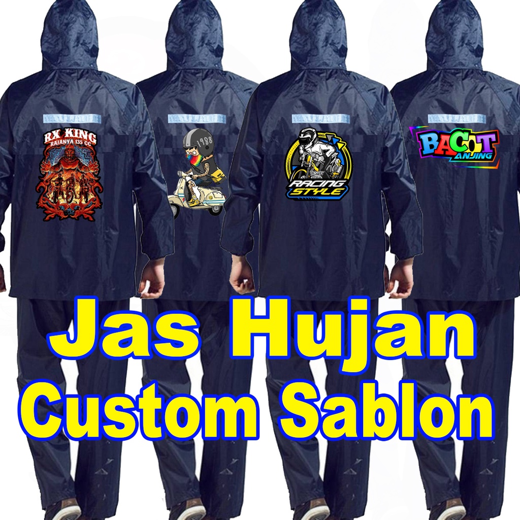 JAS HUJAN RAINCOT CUSTOME SABLON