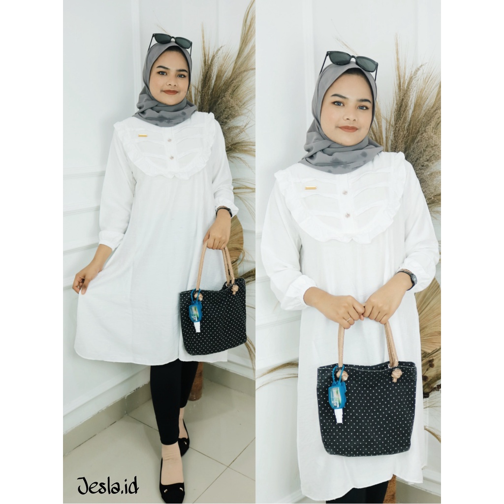 TUNIK LEBARAN MEWAH HAWA TUNIK BO M L XL XXL DAPAT ATASAN / TUNIK WANITA TUNIK WANITA POLOS IMPORT B