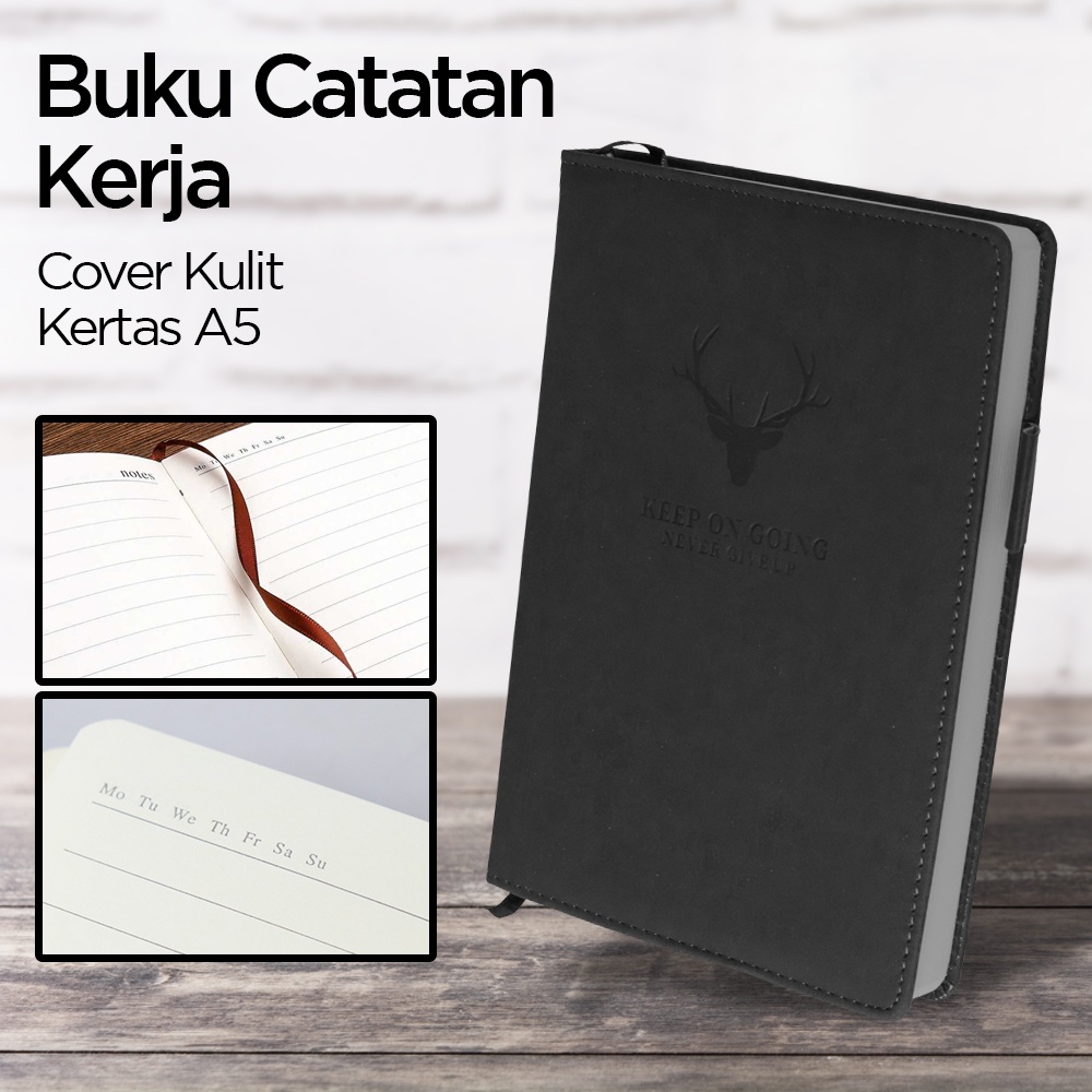 

Buku Catatan A5 Cover Kulit untuk Kerja / Kuliah Tlevino