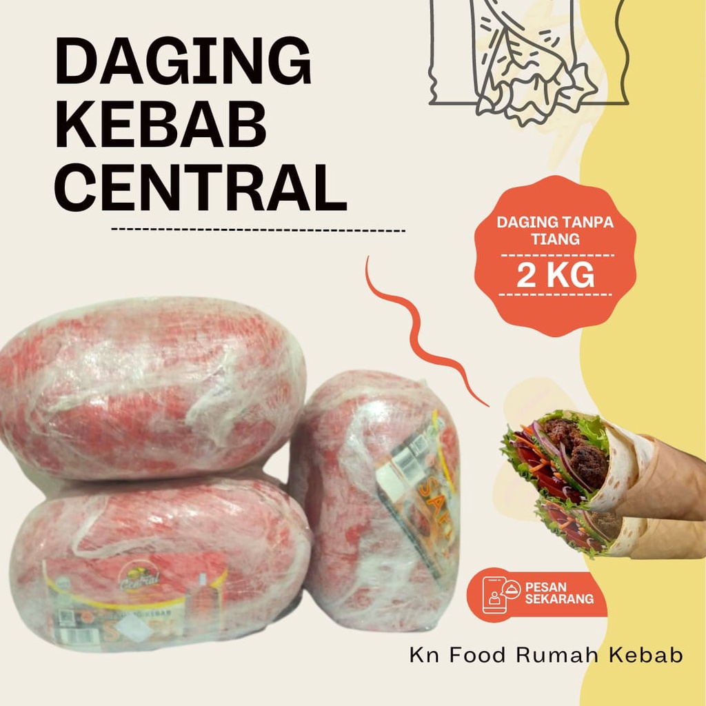 

DAGING CENTRAL 2KG/ DAGING CENTRAL NON TIANG/ DAGING KEBAB CENTRAL 2KG