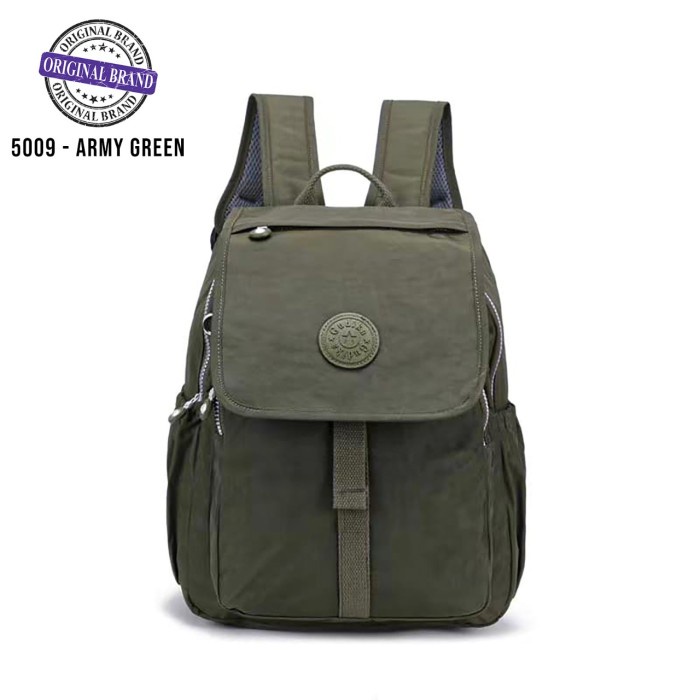 PROMO GARANSI 100% ORIGINAL GUDIKA BAG 5009, TAS RANSEL GUDIKA WANITA - ARMY GREEN ELEGAN KEKINIAN M