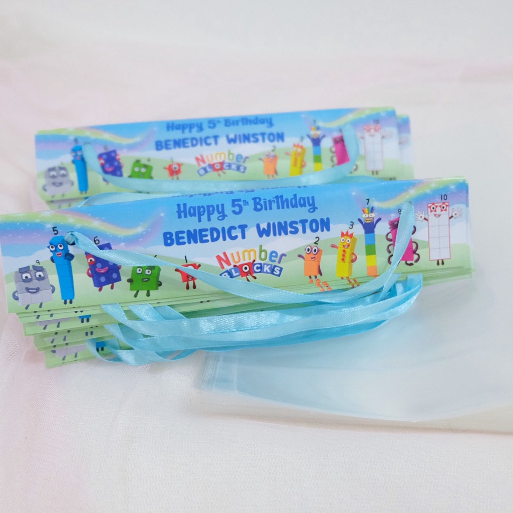 

Number Block Kemasan Goodie Bag / Hampers / Bingkisan Ultah / Kantong Snack / Alat Tulis