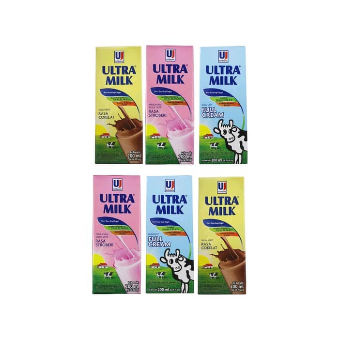 

Ultra milk coklat / strawberry / full cream 200 ml 1 dus (isi 24 pcs)