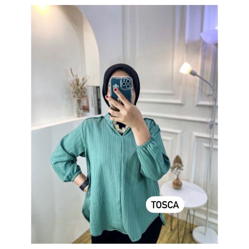 KEMEJA LIVIA BLOUSE WANITA LADY CRUSH/KEMEJA STYLE KOREA