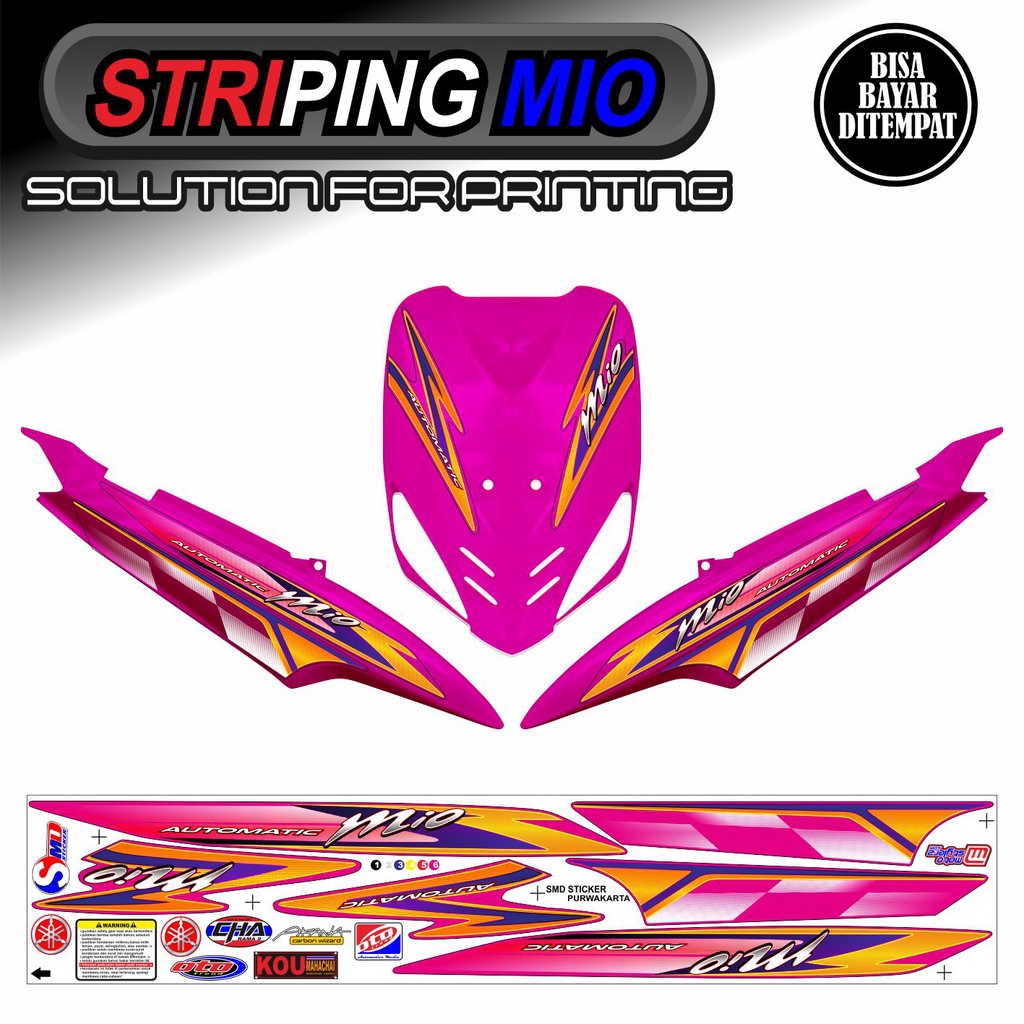 STRIPING VARIASI MIO SPORTY / MIO SMILE KEREN