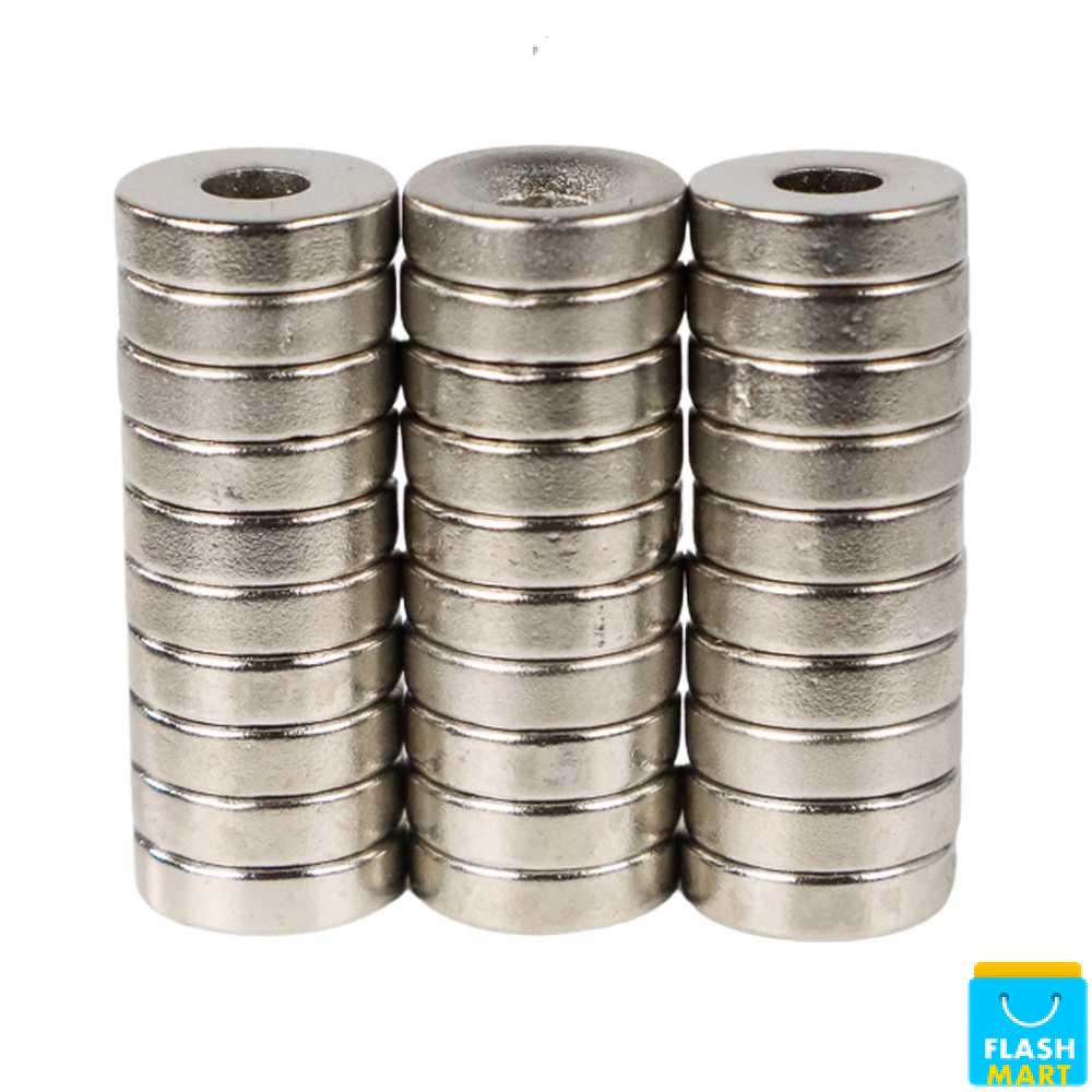 Flashmart Strong Neodymium Magnet NdFeB N35 10x3mm 30 PCS - D21