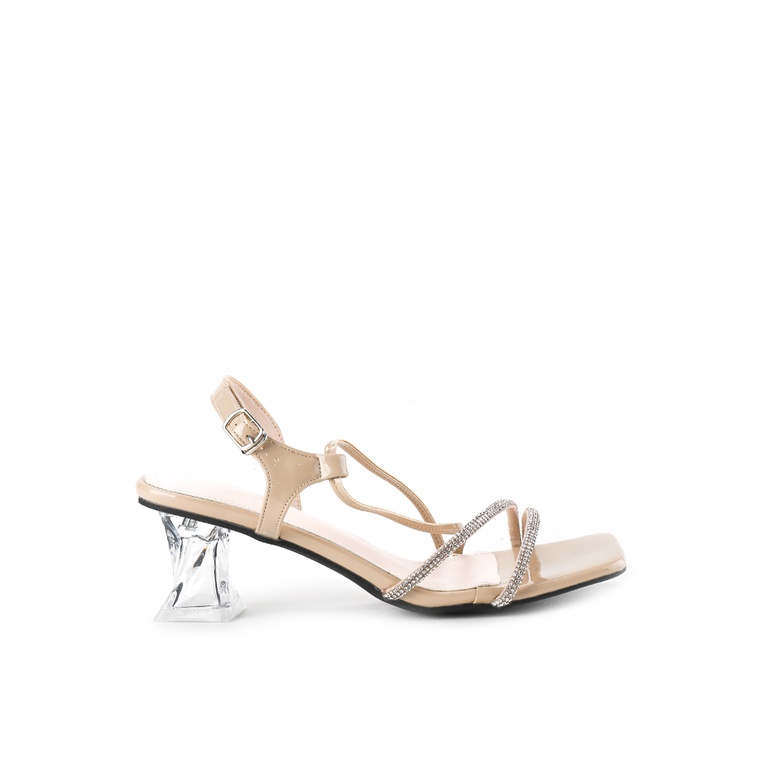 Sepatu Heels Peter Keiza Original Buckle fastening Tapak Outfit Mewah Branded Emila Wanita Cewek Hit