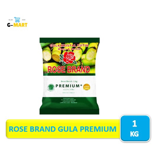

Rose Brand Gula Pasir Premium 1 kg [Hijau]