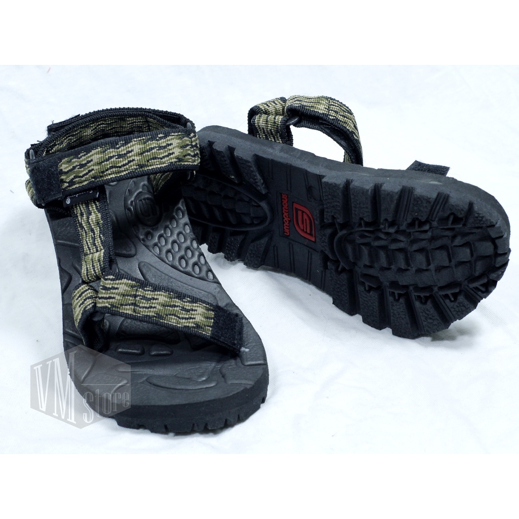 RH - sandal gunung pria karet outdoor snowdown slop tebal empuk awet